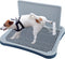 BESTMAN MARINE Pee Pad Holder,Dog Potty Tray with Splash Guard,Indoor Potty for Small Dogs,