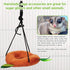 Hamiledyi 5PCS Hanging Bed & Hideout Set - Cotton Hamster Hammock, Tunnel, Swing Accessories for Dwarf Hamster, Rat,