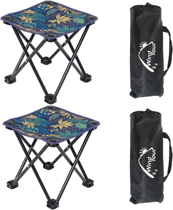 Wind Tour Portable Folding Camping Stool Outdoor Camping Lightweight Samll Chair for Fishing Hiking