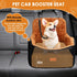 4" 35lbs Vivifying Dog Car Seat for Small and Medium Dogs, Booster Pet Car Seat with Safety Strap, Plush Travel Dog Bed