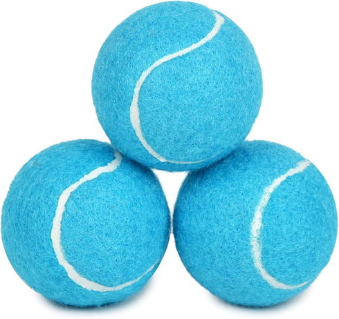 PrimePets Tennis Balls for Dogs - 2.5 Inch Squeaky Interactive Pet Dog Toy Balls for Medium, Large Dogs
