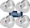 Five Oceans 4 Pack Marine Livewell Lights, LED Boat Courtesy Light, IP68 Waterproof, White LED, 12V
