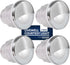 Five Oceans 4 Pack Marine Livewell Lights, LED Boat Courtesy Light, IP68 Waterproof, White LED, 12V