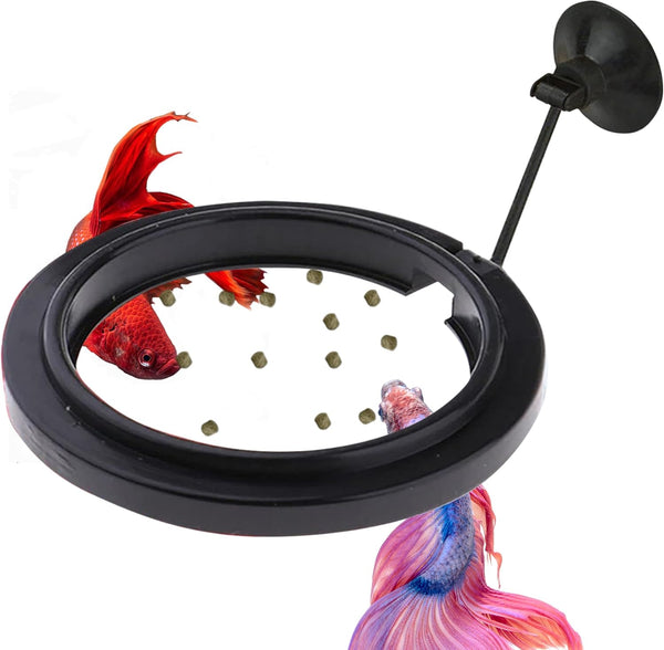 FREESEA Fish Feeding Ring for Aquarium: Round Floating Food Rings for Betta Turtle Tank