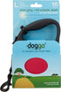 doggo Everyday Retractable Dog Leash, 16' Long Belt, Large for Dogs Up to 110 lbs, Red with Black Soft Grip Handle