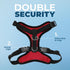 Voyager Step-in Lock Pet Harness by Best Pet Supplies, Adjustable All Weather Mesh for Cats and Dogs, XL Red/Black Trim
