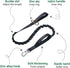 EXCELLENT ELITE SPANKER Tactical Bungee Dog Leash, Adjustable Military Leash, Quick Release Elastic Rope with 2 Control