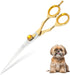 ZAVRIX Professional Dog Grooming Scissors 7.5 Curved Thinning Shears with 34 Teeth, Pet