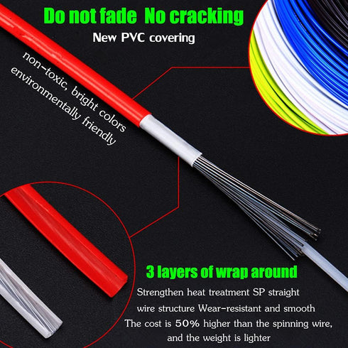 VXM Universal Bicycle Shift Derailleur Cables, Stainless Steel Bike Brake Cable, Shift Wire Kit for Mountain Road Bike
