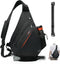 TUDEQU Sling Bag for Men, 19L Crossbody Backpack with 8 Pockets, One Strap Design