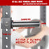 SYL Fitness Olympic Weight Plates Holder, Power Rack Attachment for 2x2 & 3x3 inch Square Tube Storage