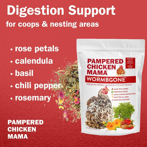 (1.25 Premium Non-GMO Backyard Chicken Nesting Herbs pounds) - Naturally Keep A Clean Coop Your Hens Will Love