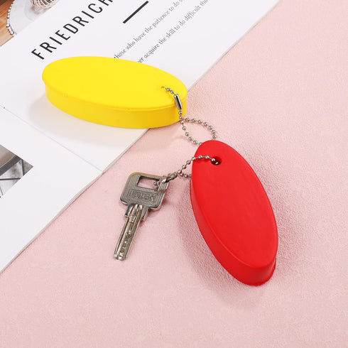 Floating Keychain for Boat Keys, 3.19x1.42x0.79in Oval Boat Key Chain for Outdoors Water Sports Fishing Surfing Sailing