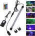 MQ 12 in Submersible LED Aquarium Light, 2W Color Changing Fish Tank Light with Remote Control, IP68 Crystal Glass 12 LEDs Lights Bar, for Fish Tank 15-20 inch by MQ