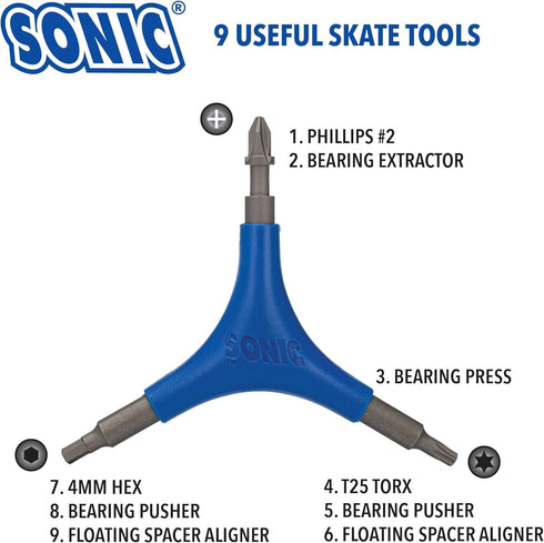SONIC Pro Inline Skate Tool - Blue