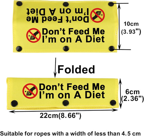 Funny Dog Leash Sleeve Don’t Feed Me I’M On A Diet - Dog Leash Wrap Sleeve Alert Tag, Pet Birthday Gift (Don’T Feed