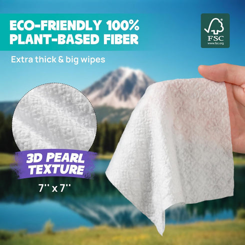HICC PET Cleansing Wipes for Paws and Butt, Hypoallergenic Anal Gland Wipes for Dogs & Cats, 100 Count