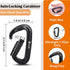 Heavy Duty Locking Carabiner Clips - Favofit 12KN (2697 lbs) Clips, 3.2'' Small D Ring for Camping, Hiking, Dog Leashes