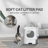 Motsamla 35" 24" Cat Litter Mat, Litter Trapping Mat Soft on Kitty Paws, x Kitten Litter Box Mat for Cleaner Floors