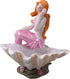 Mermaid Figurines Shell Aquarium Ornament, Resin Mediterranean Style Mermaid Princess Craft Statue