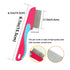 Metal Dog Comb & Cat Comb Set, Silver+Pink Pet Grooming Combs for Dogs and Cats