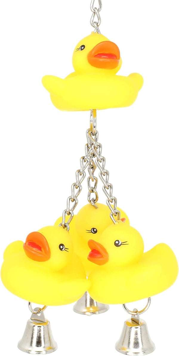 Bonka Bird Toys 922 Ducky Ringer Bird Toy for Parrot Cages, Cockatiel, Conure, Parakeet