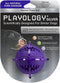Playology Silver Dental Chew Ball Dog Toy, Medium for Senior Dogs (15-35lbs), All-Natural Pork Sausage Scent