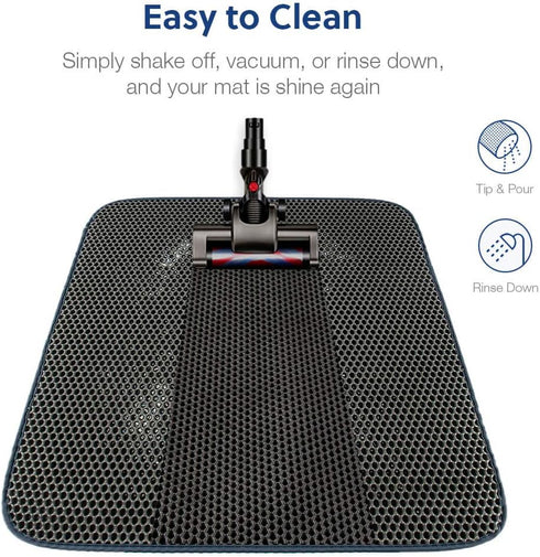 WePet Cat Litter Mat, Honeycomb Double Layer Mats, Urine Waterproof, Easy Clean