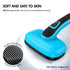Dog Self Cleaning Slicker Brush for Shedding, Ideal for Short Long Haired Dogs, Removes Loose Fur, Blue