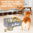 Dog Toy Basket - Collapsible Storage Box with Handle for Pet Toys and Accessories - Specially Designed, Grey