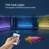 9.05 inch Submersible Aquarium Light, Fish Tank Light with Air Bubble Hole, RGB Color Changing Brightness Adjustable IP68 Waterproof Remote Control LED Light for Aquarium Fish Tank