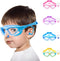 Vvinca Kids Swim Goggles for Ages 3-12, 2024 Upgraded Design with Ear & Nose Plug, Wide View