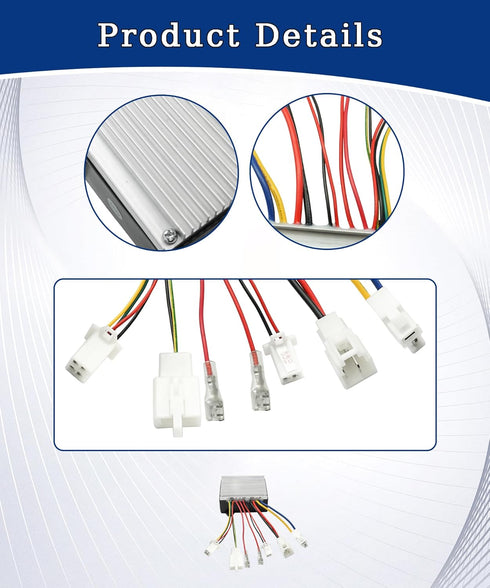 Taruimoo ZK2430-D-FS-ROHS 24V 4-Wire MX350/MX400 (V33+) 33+ Electrical Controller Fits for Razor - for Versions