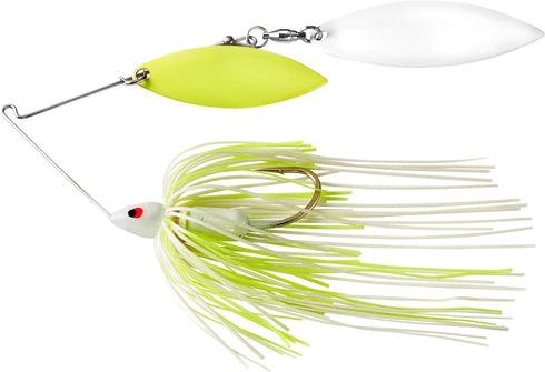 War Eagle Custom Lures WE12SEPW02 1/2SE Painted Head Double Willow, White Chartreuse