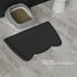 24 15'') OHMO Dog Food Mat(Black, * w/Residue Collection Pocket Silicone Pet Feeding Mat for Floor High Edges Anti