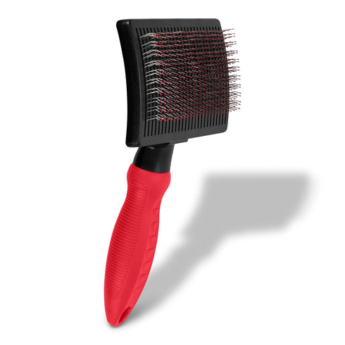 Paw Brothers Self-Cleaning Slicker Dog Brush, Dog Grooming Brush for Shedding, Large Deshedding Brush for Doodles,