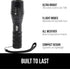 GORILLA GRIP Powerful LED Tactical Flashlight, 750 FT High Lumens, Water Resistant, Mini Flash Light for Camping