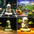 Aquarium Statue Monkey King Decorations | Asian Buddha Fish Tank Collectible Figurines, Cement Safe Aquarium Decor