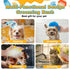 Peehss 3Pcs Dog Bath Brush, Dog Scrubber for Bath, Dog Shampoo Brush Bubble Maker, Dog Paw Washer, dog grooming Massage