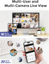 Hugolog 3K 5MP Indoor Pan/Tilt Security Camera with Auto-Focus,Ideal for Baby Monitor/Pet Camera/Home