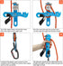 NewDoar Climbing Stop Descender Rappelling Belay for Ropes 10-12mm for Novices Rescue & Arborist CE Certification