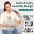 Pawfun Cozy Self-Adhesive Cat Grooming Wrap, Cat Wrap for Cutting Nails, Breathable Anti-Scratch Cats Swaddle Bag