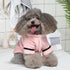 Petyoung Pet Bathrobe Dog Pajama Thickened Hooded Bathrobe Quick Drying and Super Absorbent Dog Bath Towel Soft Pet