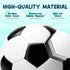 2/3/4/5 1 2 3 Pack Soccer Ball Size with Pump & Bag, Deflated Ball - or - Classic Black & White - Durable Soccer Ball