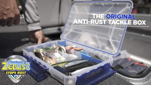 Flambeau Outdoors 4007 Tuff Tainer Fishing Tackle Box with Zerust Anti-Rust Dividers, 12 Dividers