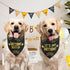 QUQULE 1PCS, Dog Birthday Bandana Boy Black Small Durable Triangle Reversible Scarf Bibs Handkerchief for Puppy Pet