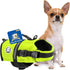 Paws Aboard Dog Life Jacket - Adjustable, Reflective, Comfortable Swim Vest for Dogs, XX-Small to Extra Large (Neon