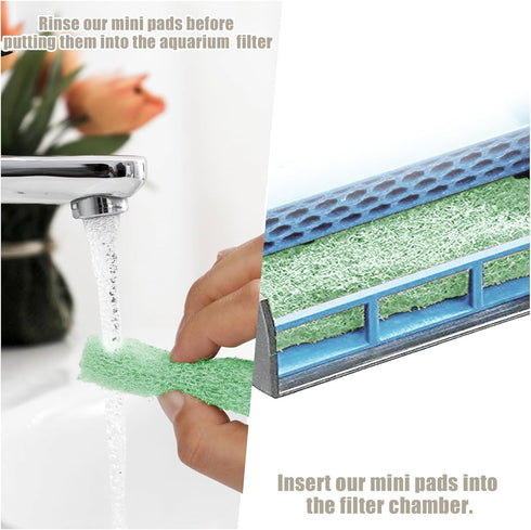 6pcs Filter Pads for Aqueon Fish Tank, Carbon Specialty Filter Pads for Aquarium Filter Cartridge