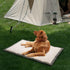 Outdoor Dog Bed, Portable Travel Mat, Rollup Pet Camping Gear, Crate Pad with Carry Handles for Large Dogs, Super Soft,