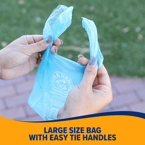HAMMER 71041 75 Count Pack 1 ARM & Easy-Tie Waste Bags, Blue,